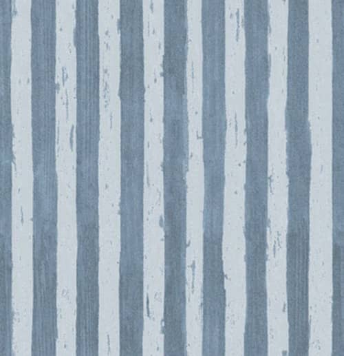 Cobra Stripe, Marine | Fabric in Linens & Bedding by Philomela Textiles & Wallpaper. Item composed of cotton