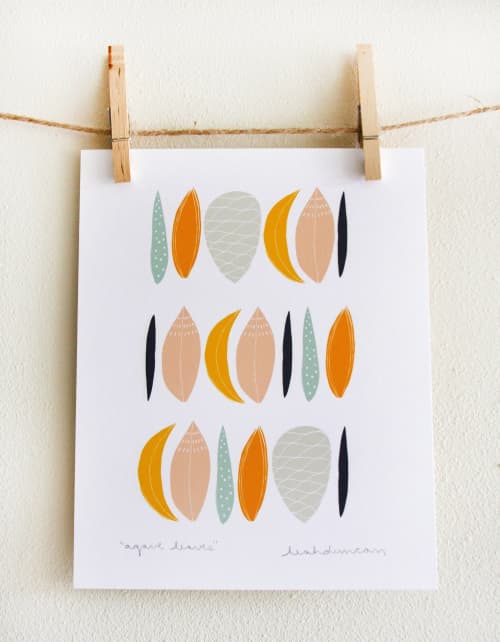 Agave Leaves Print | Prints by Leah Duncan. Item composed of paper in mid century modern or contemporary style