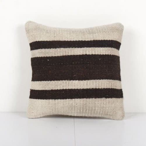Square Hemp Organic Kilim Pillow Case, Turkish Cushion Pillo | Pillows by Vintage Pillows Store