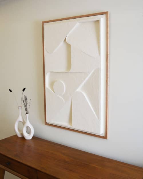 No. 33 Plaster Wall Relief | Wall Sculpture in Wall Hangings by Joseph Aurelius