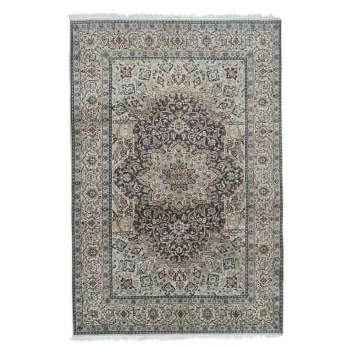 1970s Vintage Anatolian Hand-Knotted Area Rug - Dining Room | Rugs by Vintage Pillows Store. Item composed of wool and fiber