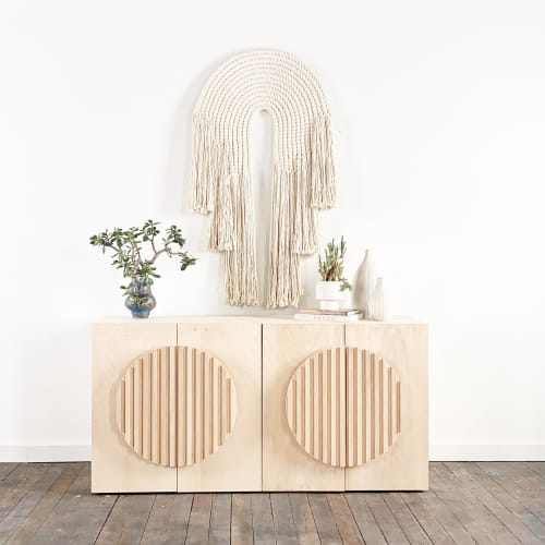 "Forte" Ivory | Macrame Wall Hanging in Wall Hangings by Candice Luter Art & Interiors. Item made of cotton