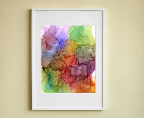 Surrounded By Abundance |  abstract original art | Watercolor Painting in Paintings by Megan Spindler
