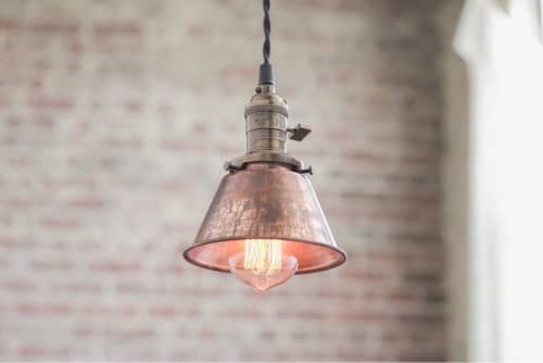 Pendant Lights - Aged Copper - Model No. 4887 | Pendants by Peared Creation. Item made of copper