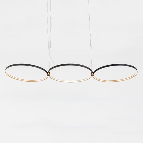 Portal 3.0 | Chandeliers by Next Level Lighting. Item composed of wood and metal