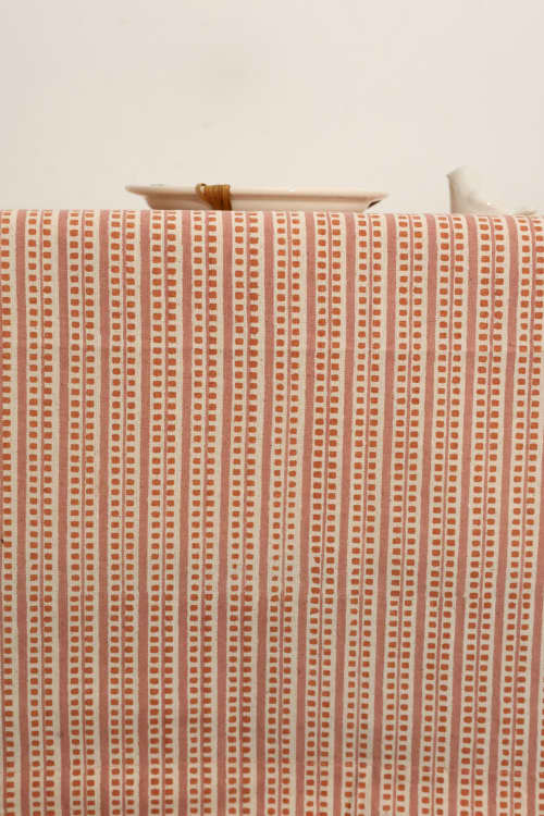 Blush Piano Block Print Tablecloth | Linens & Bedding by Ninéh