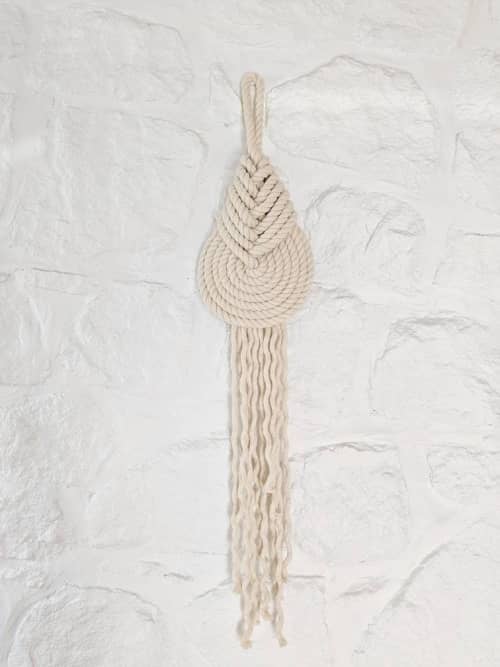 THE PIPA Modern Macrame Wall Hanging in Natural | Wall Hangings by Damaris Kovach. Item made of fiber