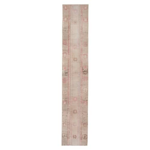 Handwoven Short and Narrow Turkish Runner 1'8" X 8'11" | Runner Rug in Rugs by Vintage Pillows Store. Item composed of cotton and fiber