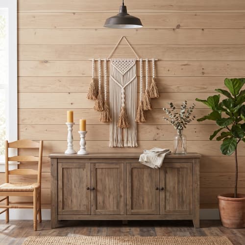 Fiber Art Custom Macrame Wall Hanging - Japandi / Boho Chic | Wall Hangings by PIPA Designs