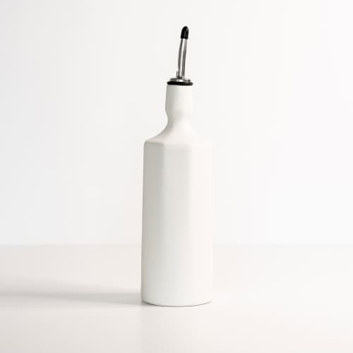 Elixir Porcelain Olive Oil Dispenser | Jar in Vessels & Containers by The Bright Angle. Item made of ceramic