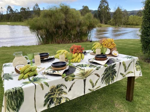 Palmeira Tablecloth | Linens & Bedding by OSLÉ HOME DECOR. Item made of fabric