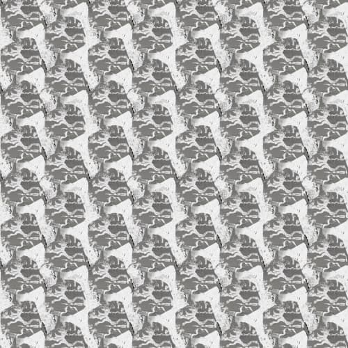 Society Islands, Steel | Fabric in Linens & Bedding by Philomela Textiles & Wallpaper. Item made of canvas