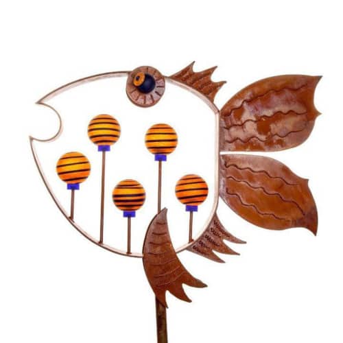 FLYING FISH | Sculptures by Oggetti Designs. Item made of glass