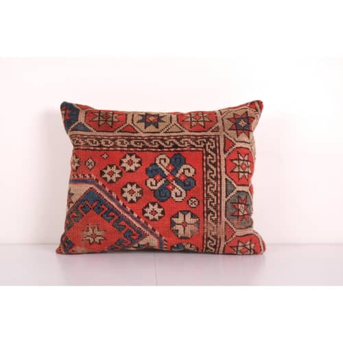Vintage Turkish Oushak Rug Pillow Cover, Handmade Carpet Cus | Cushion in Pillows by Vintage Pillows Store