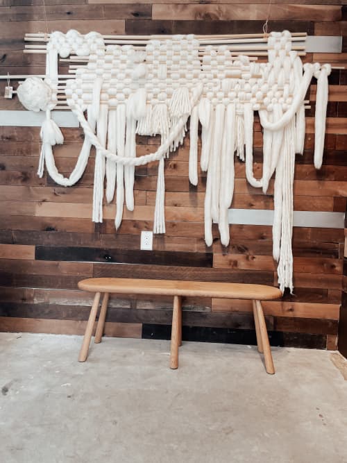 Kaikki Wall Hanging | Macrame Wall Hanging in Wall Hangings by Seven Sundays Studios. Item made of wood with wool