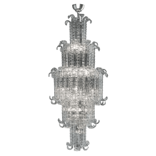 Alan Mizrahi IQ3414 Crystal Tiered | Chandeliers by Alan Mizrahi Lighting Design