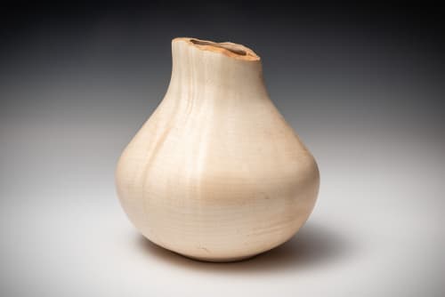 Sugar Maple -  Ancient Shapes Series | Vase in Vases & Vessels by Louis Wallach Designs. Item composed of maple wood