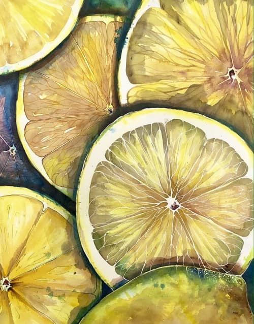 "Quenched" | Oil And Acrylic Painting in Paintings by Maya Murano Studio. Item composed of paper and synthetic