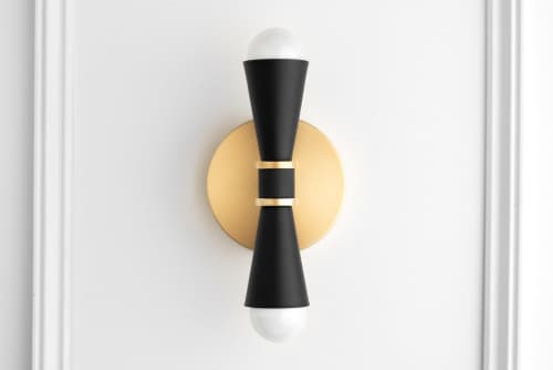 Art Deco Sconce - Modern Sconce - Model No. 9003 | Sconces by Peared Creation. Item made of brass