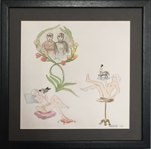 Girls having Fun | Watercolor Painting in Paintings by Eric Farache Artist