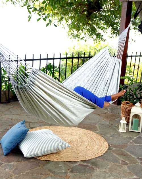 Denim Coastal Style Beach Hammock | COASTAL | Chairs by Limbo Imports Hammocks. Item composed of cotton