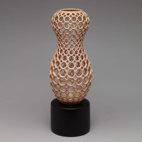 Juliette Pierced Tabletop Sculpture, Femme Collection - Blus | Sculptures by Lynne Meade. Item made of ceramic