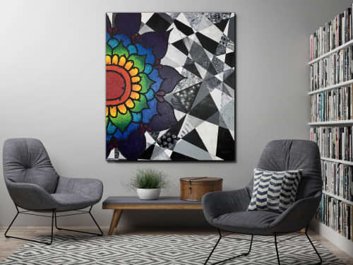 Geometry Mandala | Mixed Media in Paintings by Daniela SV Art