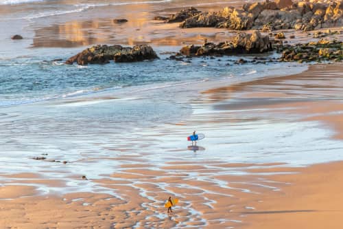 Lagos Surfers In Algarve, Portugal | Photography by Richard Silver Photo. Item made of paper