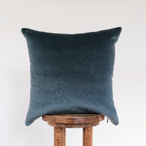 Deep Sea Velvet Pillow 20x20 | Pillows by Vantage Design