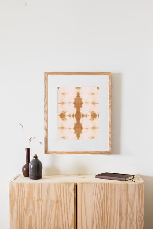 Tiger Eye - Terracotta | Prints by Eso Studio Wallpaper & Textiles. Item composed of fabric