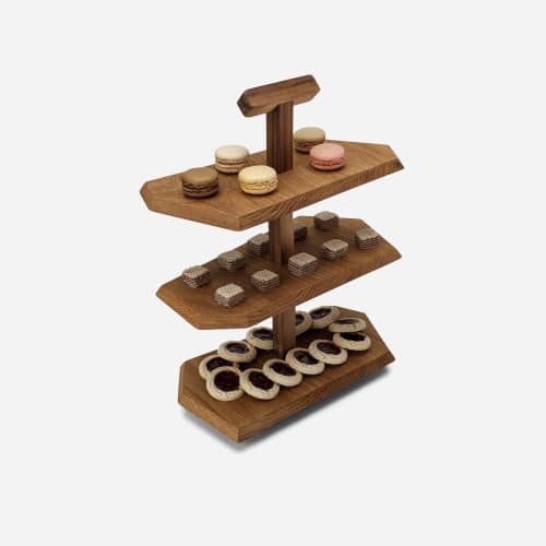 Triple Decker Stand | Serving Stand in Serveware by Formr. Item made of wood