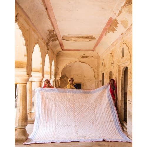 Mana Quilt Reverse | Linens & Bedding by CQC LA. Item composed of cotton