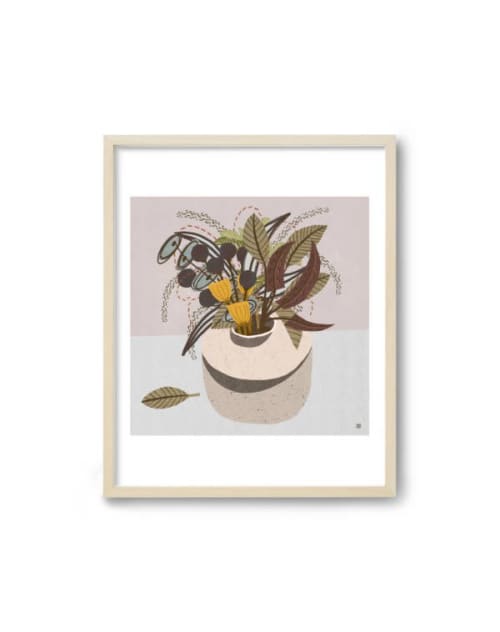 Goldenrod - Mid Century Botanicals | Prints by Birdsong Prints. Item composed of paper