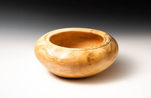 Spalted Maple Bowl | Dinnerware by Louis Wallach Designs. Item made of maple wood