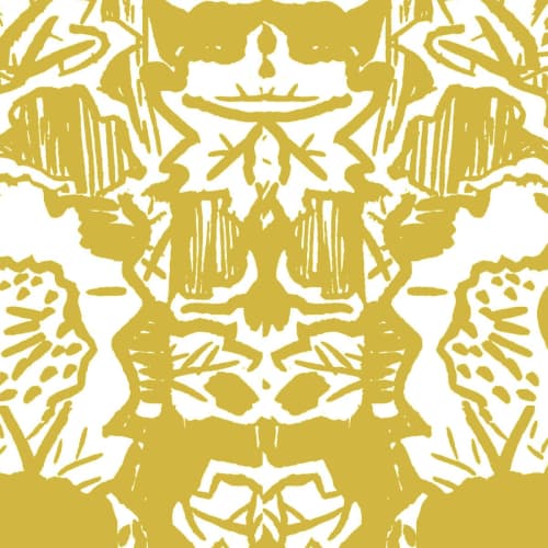 Indian Floral (XL), Peetambar | Fabric in Linens & Bedding by Philomela Textiles & Wallpaper. Item made of linen