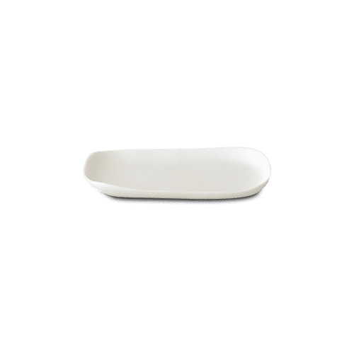 Sculpt Medium Rectangular Plate | Platter in Serveware by Tina Frey. Item made of synthetic