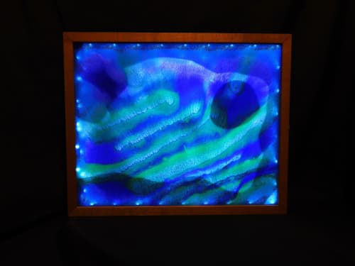 Oceanic - Resin Light Sculpture | Mixed Media by Scott Williams - Unique Originals