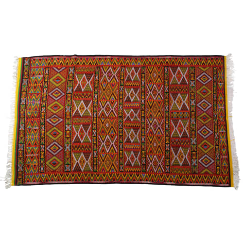 Handwoven wool rug | Area Rug in Rugs by Berber Art. Item composed of cotton and fiber