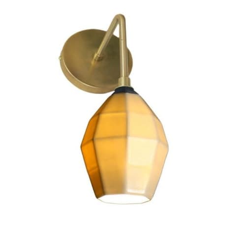 Extension 1 Porcelain Wall Sconce | Sconces by The Bright Angle. Item made of brass