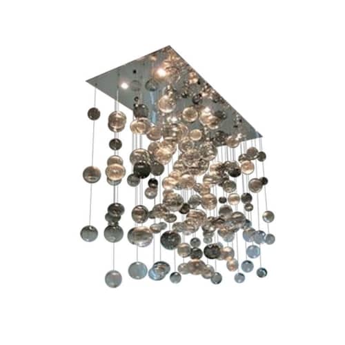 AM1077 Custom Rectangle Bubbles | Chandeliers by Alan M