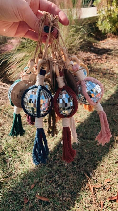 Disco Ornaments | Decorative Objects by Rosie the Wanderer. Item composed of cotton