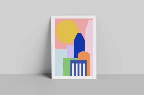 Skyscrapers Art Print | Prints by Britny Lizet. Item composed of paper in boho or contemporary style