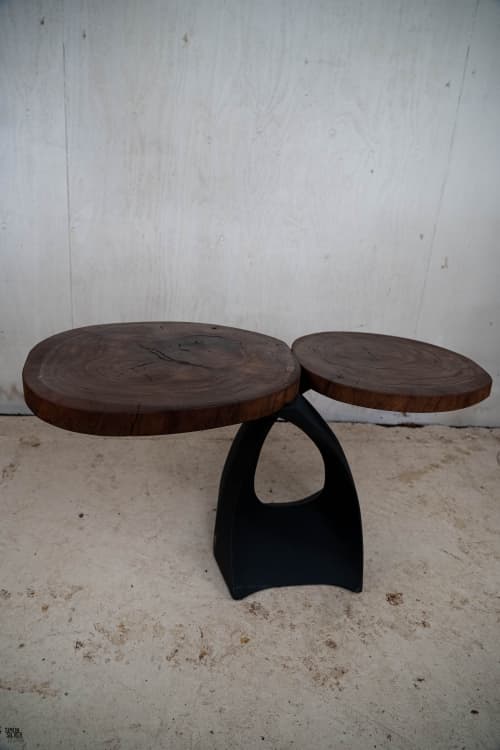 Lilypad Coffee Table | Tables by Simon Silver Designs. Item composed of walnut & steel