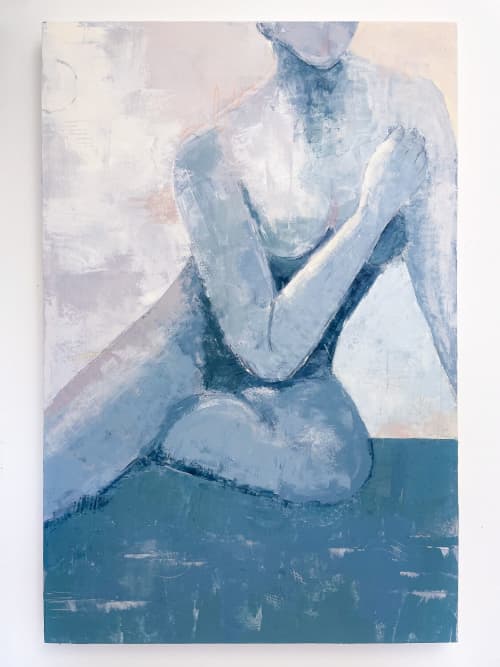 Hestia | 24 x 36 | Oil And Acrylic Painting in Paintings by Ella Friberg. Item composed of birch wood in contemporary or modern style
