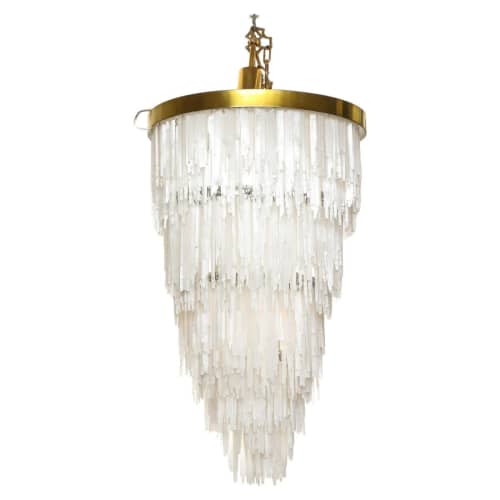 Alan Mizrahi QZ2415 Selenite | Chandeliers by Alan Mizrahi Lighting Design