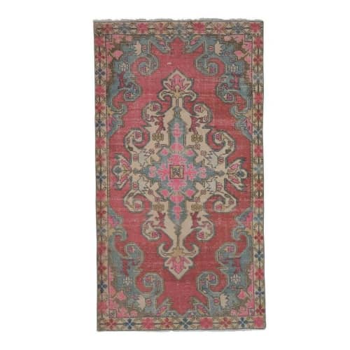 Oriental Turkish Oushak Carpet, Decorative Rug, Handknotted | Area Rug in Rugs by Vintage Pillows Store. Item composed of cotton and fiber