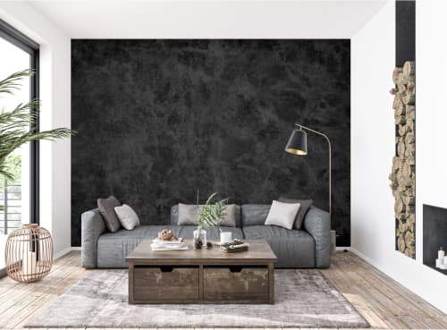 Obsidian — Luxe Textures Luxury Wallpaper Mural | Wall Treatments by ELLE WALLS