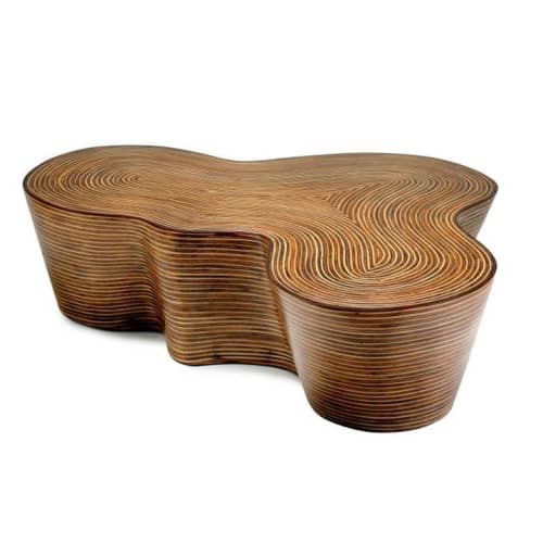 Showtime Rattan Coffee Table (Orgo) (Giant) | Cocktail Table in Tables by Oggetti Designs. Item composed of wood