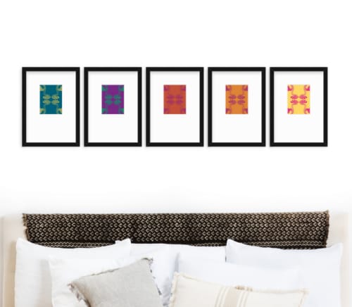 Art Nouveau Paisley Gallery Wall- The Line | Prints by Odd Duck Press. Item composed of paper