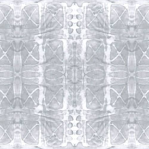 Amba Titik, Mist | Fabric in Linens & Bedding by Philomela Textiles & Wallpaper. Item made of canvas